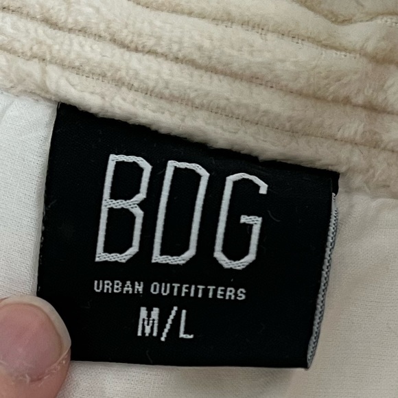 UO Corduroy Button Up Ivory Jacket - M/L - Picture 8 of 9